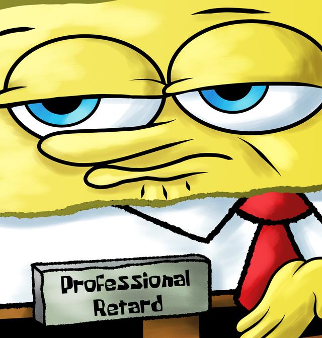 Professional Retard meme template blank