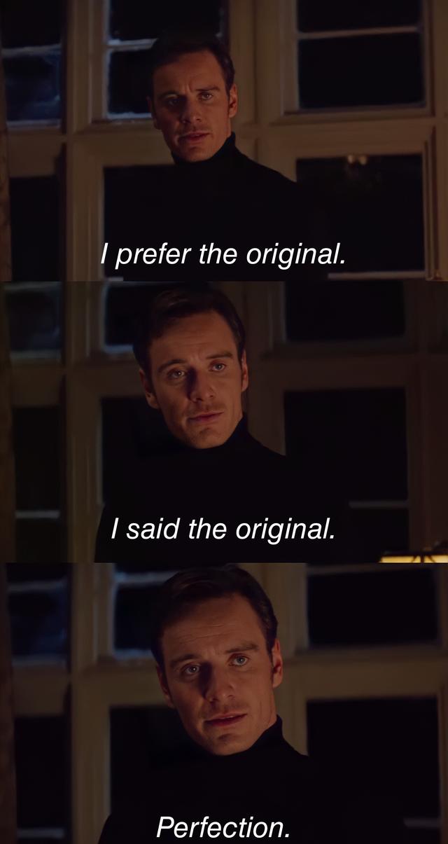 I Prefer the Original meme template blank