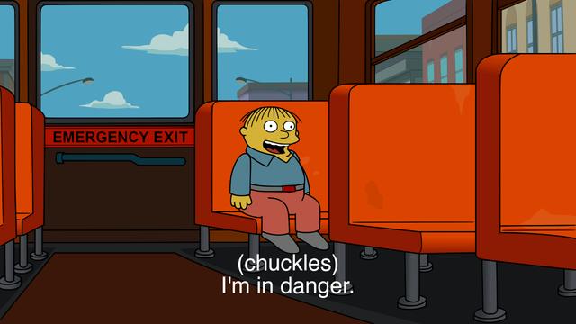 (chuckles) I'm in danger meme template blank
