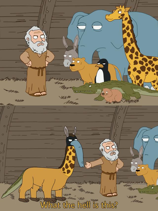 Noah’s Ark meme template blank