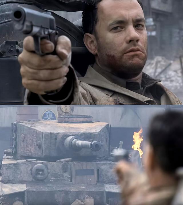 Tom Hanks vs. The Tiger Tank meme template blank