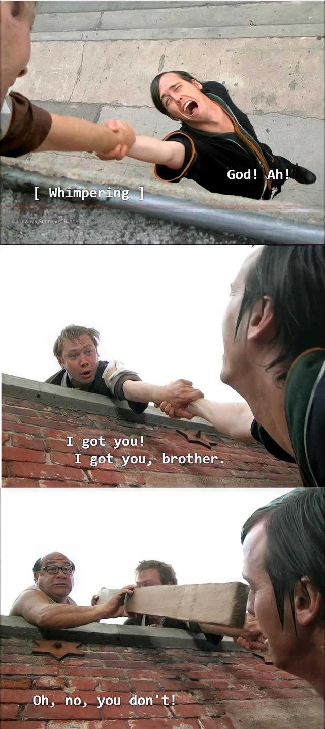 Frank Reynolds Pushing McPoyle meme template blank