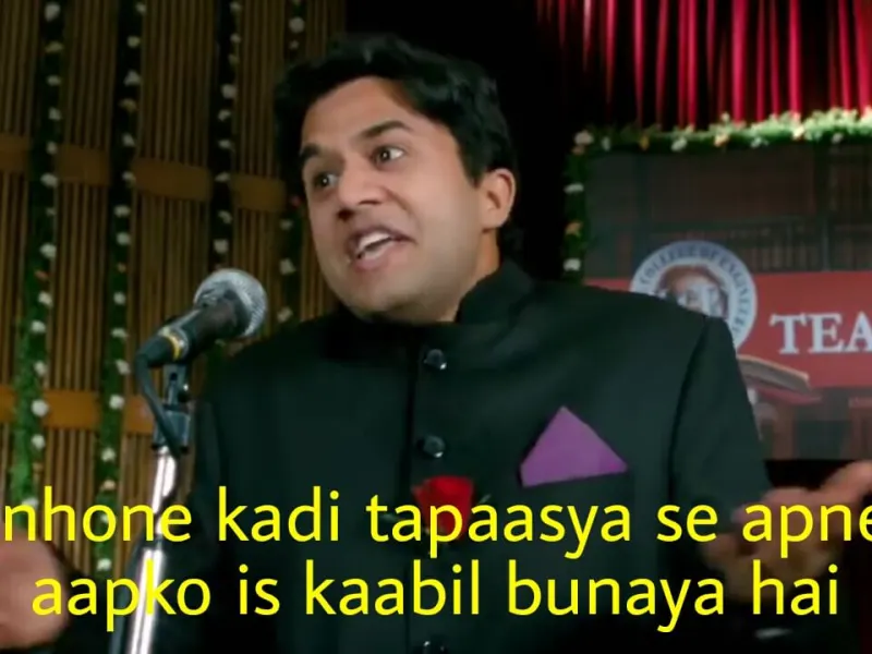 Inhone Kadi Tapasya Se Apne Aapko Is Kaabil Banaya Hai meme template blank