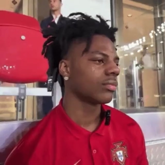 IShowSpeed Crying Over Ronaldo WC Elimination meme template blank