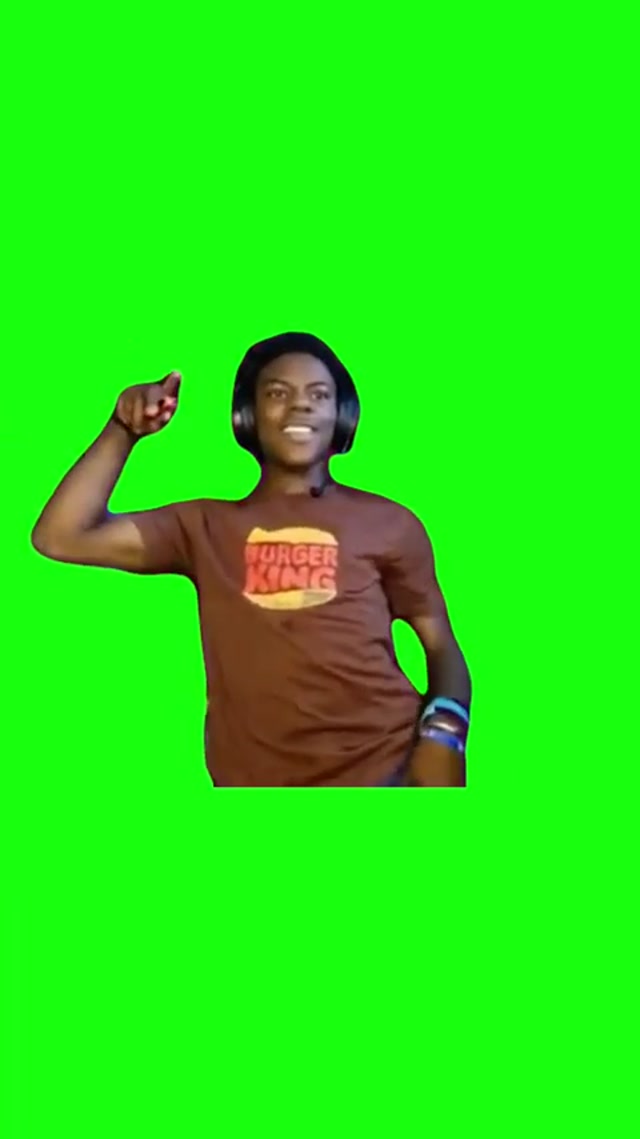 IShowSpeed Dances “One Kiss meme template blank