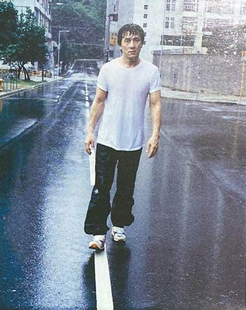 Jackie Chan Tightrope Walk meme template blank