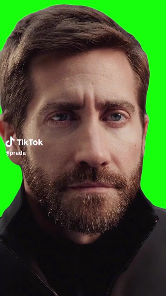 Jake Gyllenhaal Prada Stare meme template blank