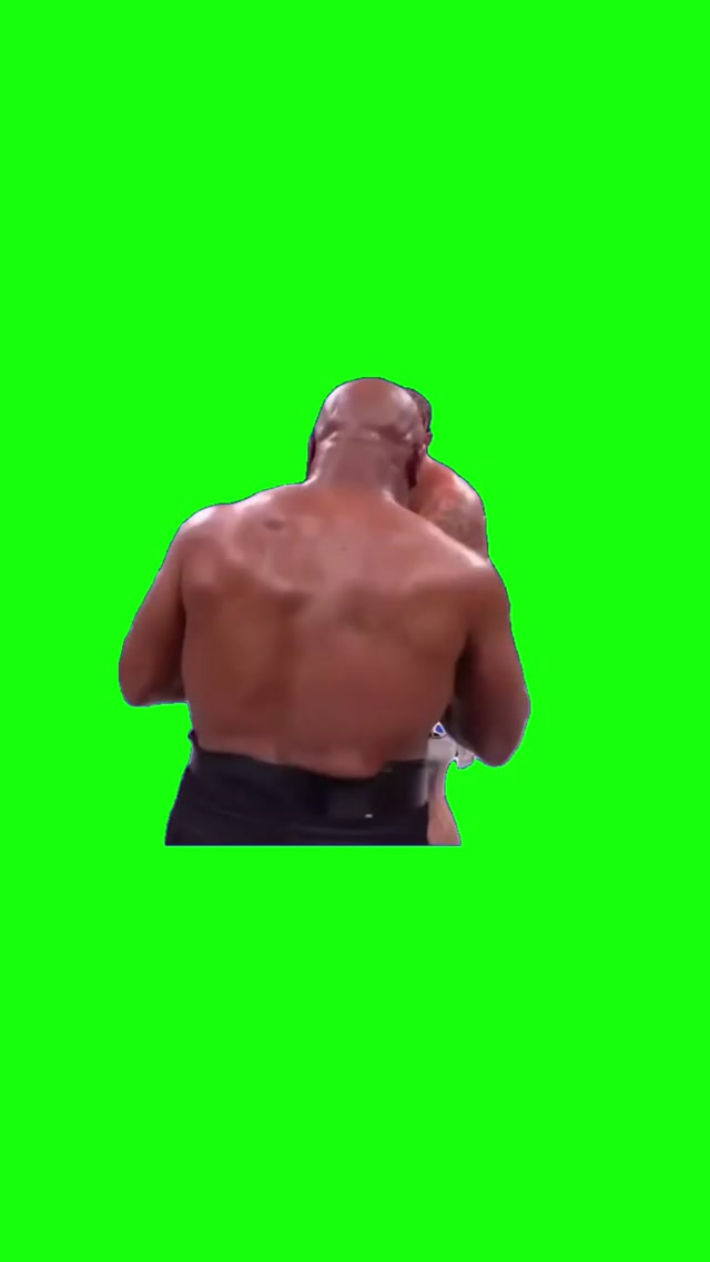 Jake Paul Bowing to Mike Tyson meme template blank