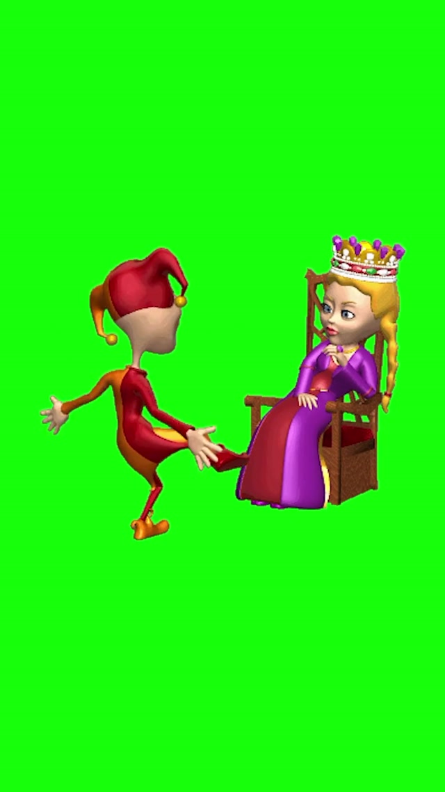 Jester Dancing for Queen meme template blank