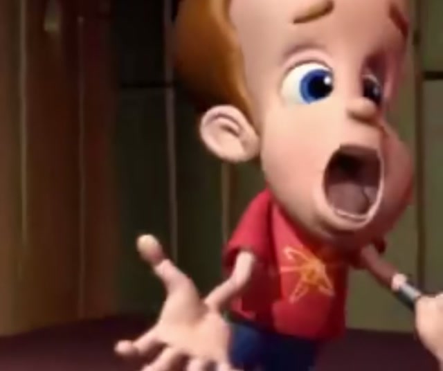 Jimmy Neutron Screaming Choir meme template blank