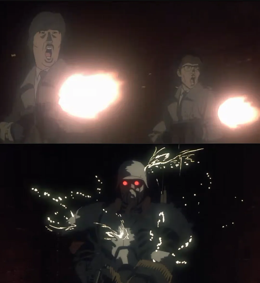 Jin-Roh Armor Deflecting Bullets meme template blank