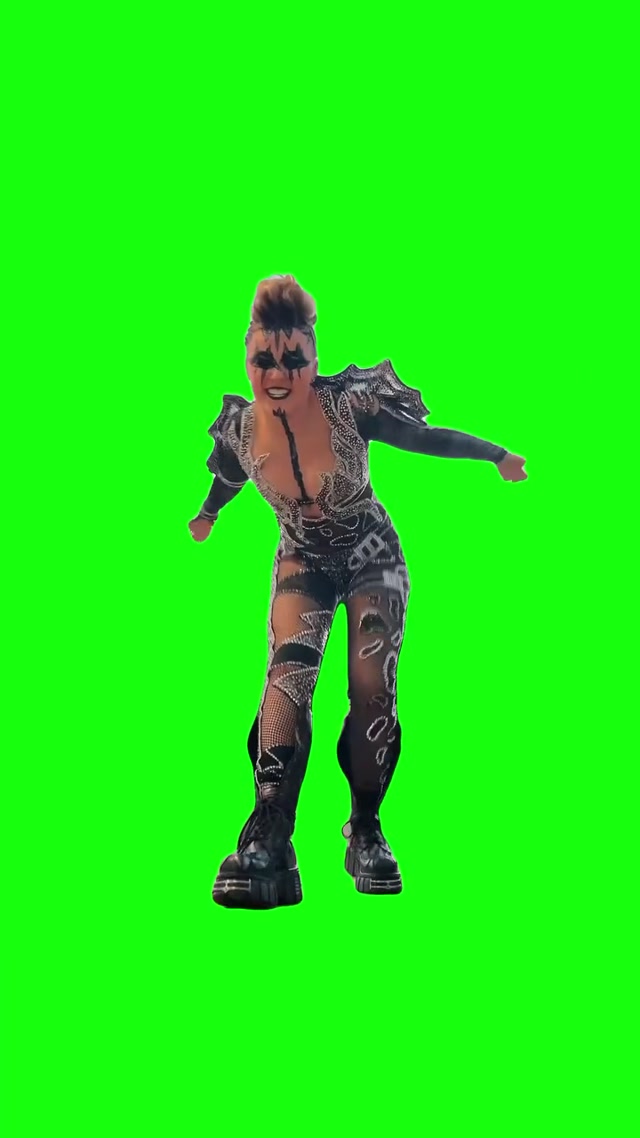 JoJo Siwa Dancing to Karma meme template blank