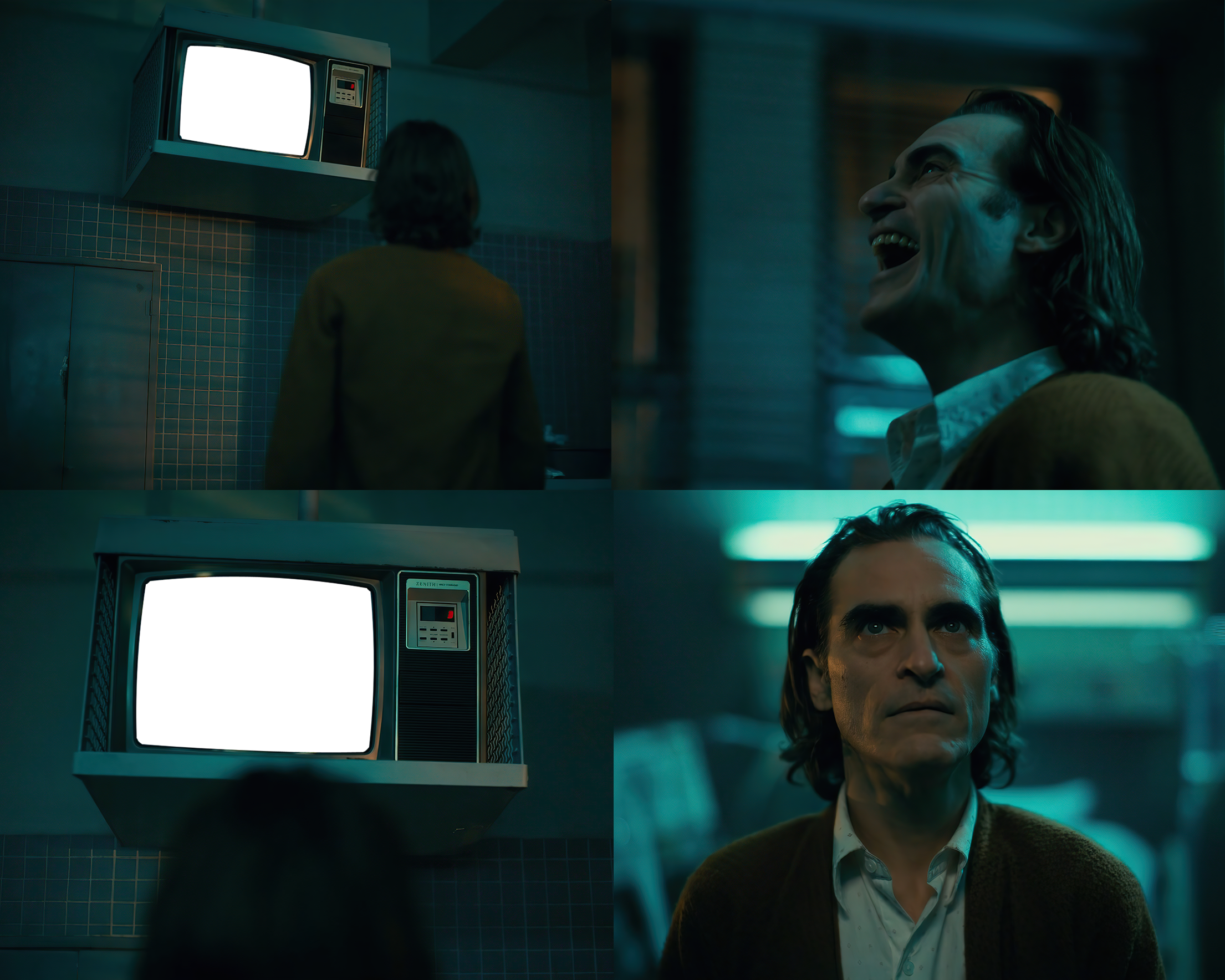 Joker Watching TV meme template blank - image format