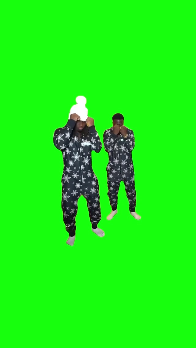 Kai and Kevin Dancing in Onesies meme template blank