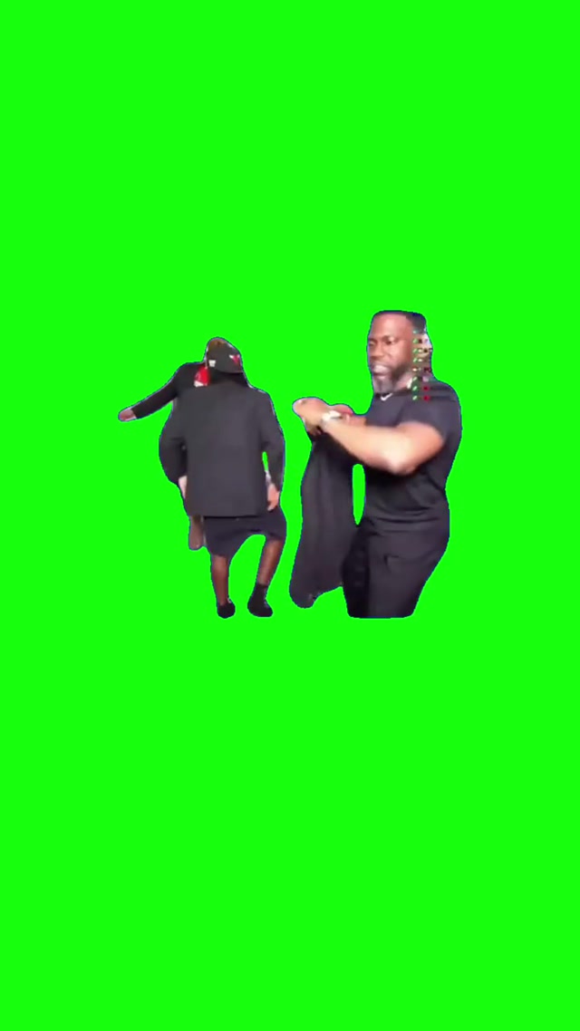 Kai Fighting Druski While Kevin Dances meme template blank
