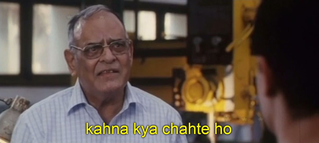 Kehna Kya Chahte Ho meme template blank