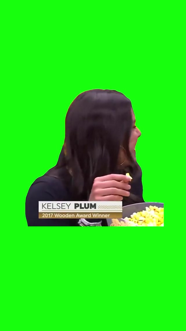 Kelsey Plum Eating Popcorn meme template blank