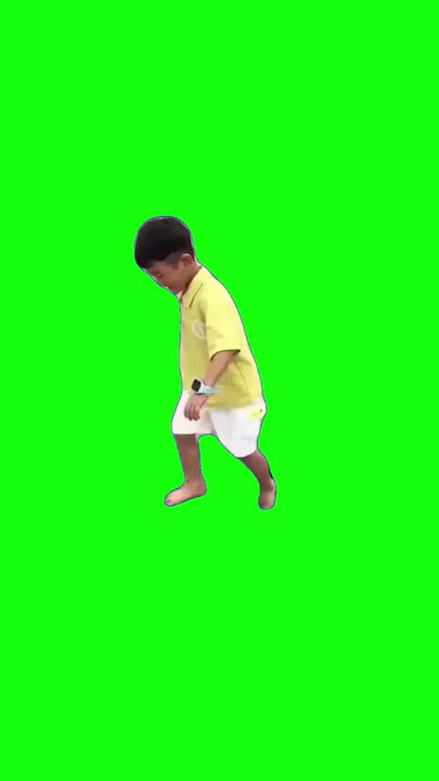 Kid Falling Into Hole meme template blank