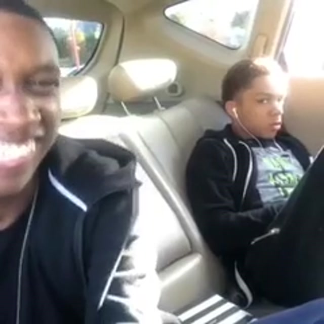 Kid Listening to Earphones Hits Beat Drop meme template blank