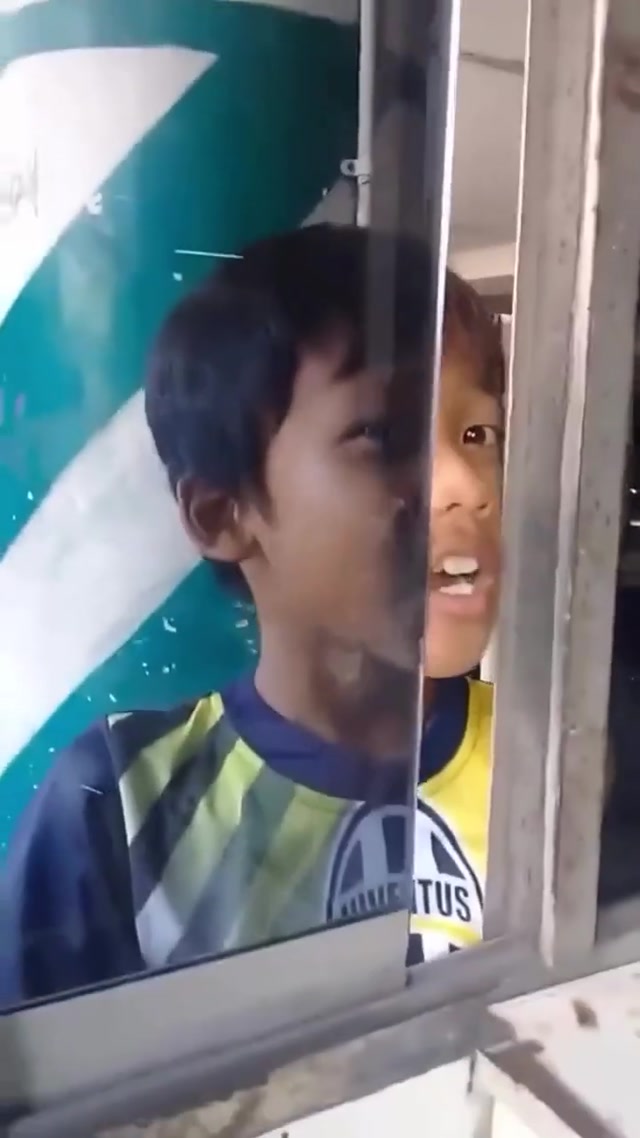 Kid Smushing Face on Glass meme template blank