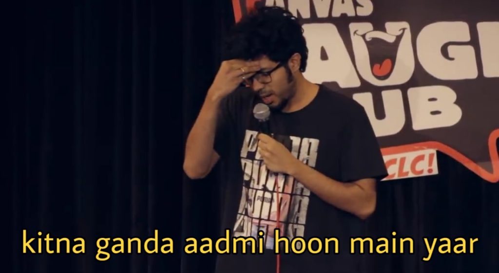 Kitna Ganda Aadmi Hoon Main Yaar meme template blank