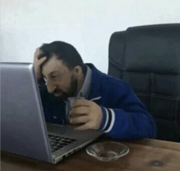 Köksal Baba Computer meme template blank