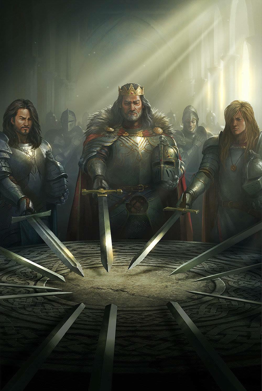 Knights of the Round Table meme template blank