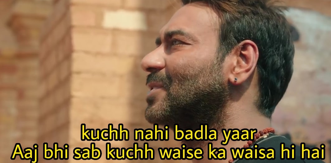 Kuchh Nahi Badla Yaar meme template blank