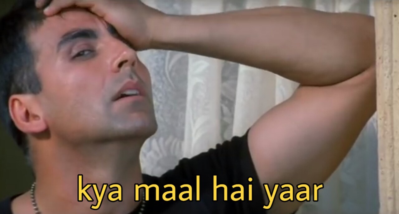 Kya Maal Hai Yaar meme template blank