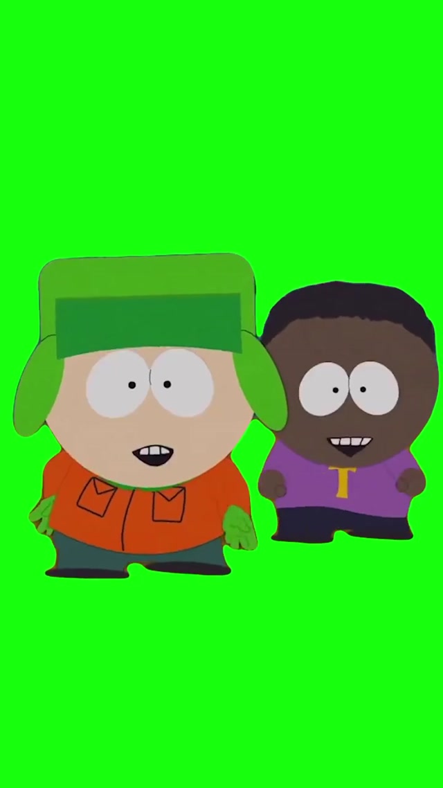 Kyle & Token TikTok “Pretty Girls Walk” South Park meme template blank