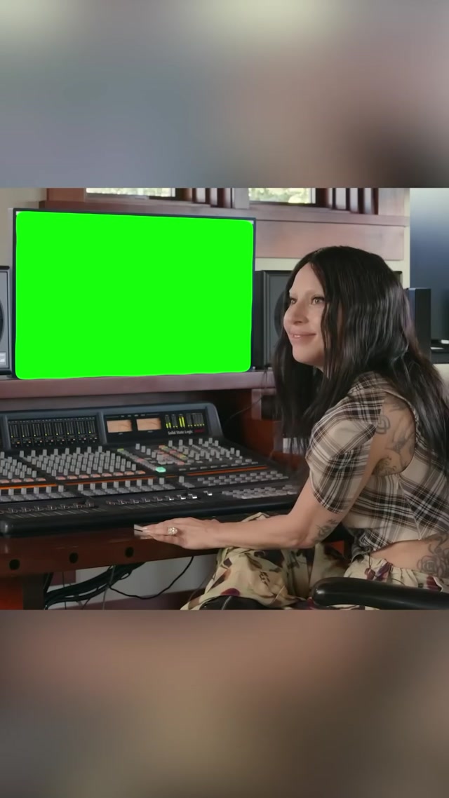 Lady Gaga Looking Proud meme template blank