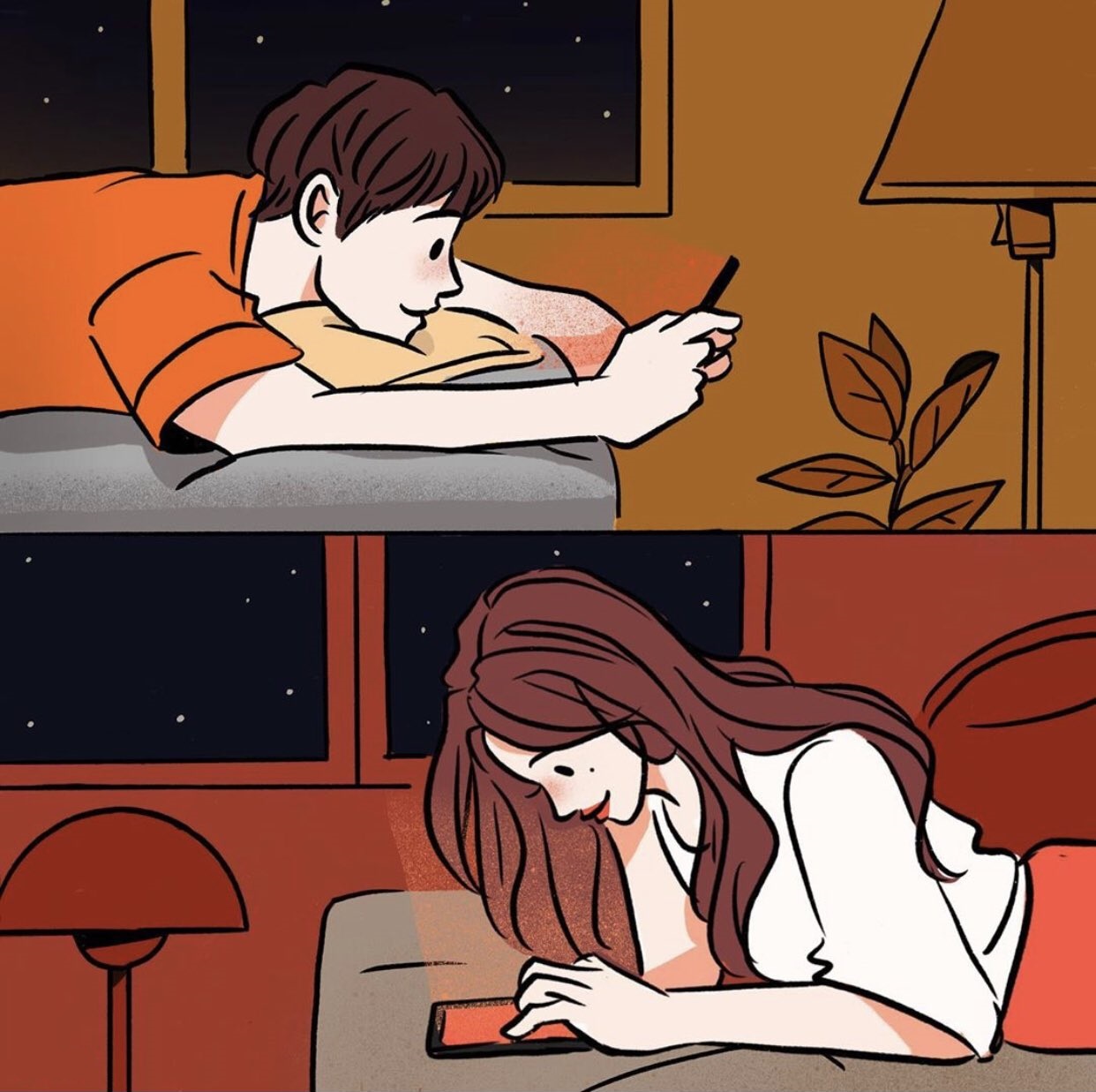 Late Night Texting meme template blank - image format