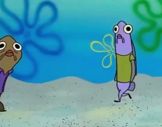 Lifeguard Crying Over SpongeBob meme template blank