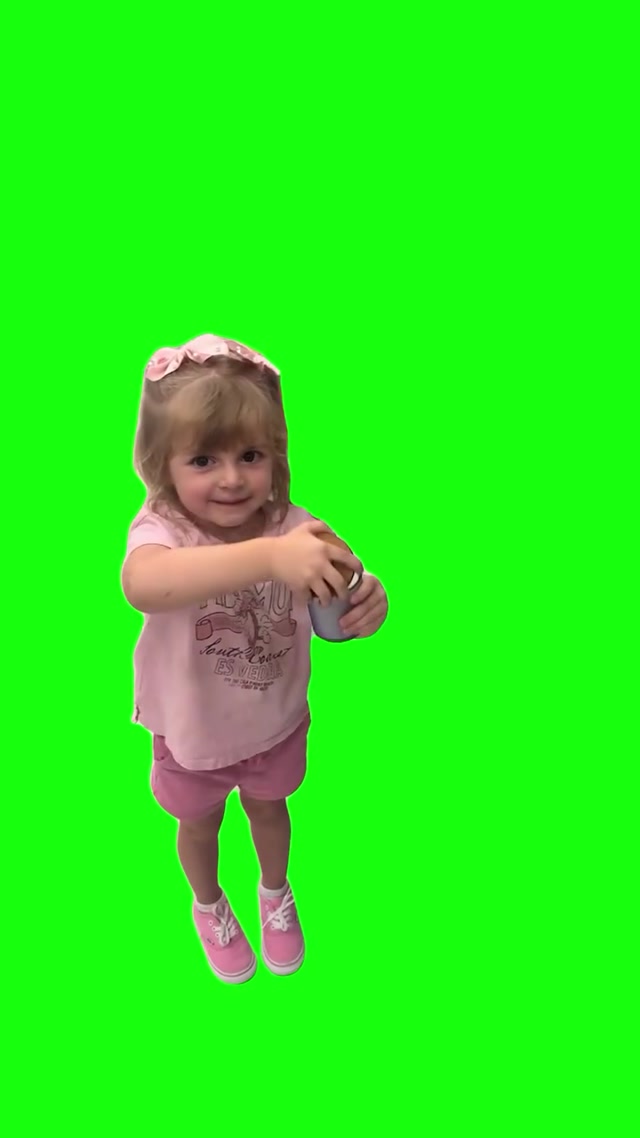 Little Girl Smelling Candle meme template blank
