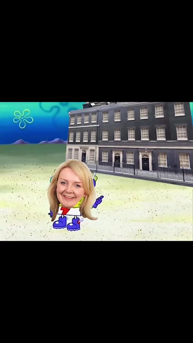 Liz Truss Career As Prime Minister As Told by Spongebob meme template blank