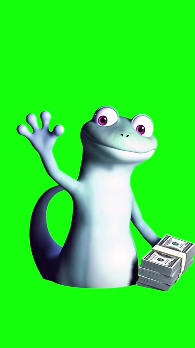 Lizard Money meme template blank