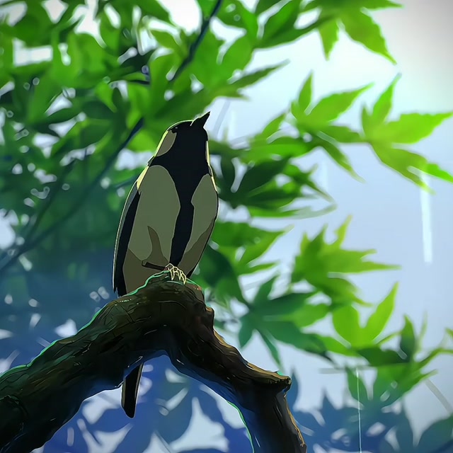 Lo-Fi Rainy Day Anime meme template blank