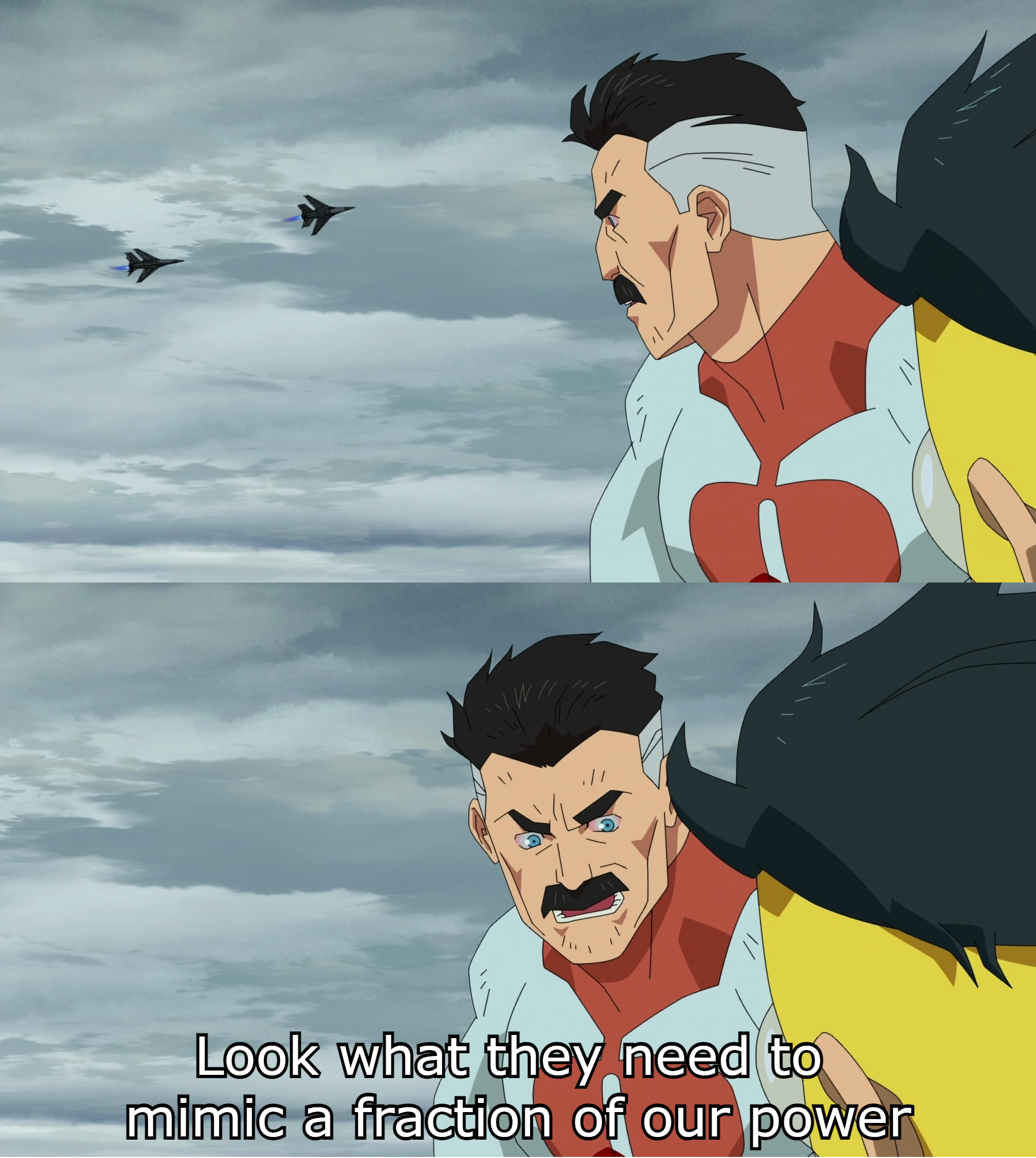 Look What They Need to Mimic a Fraction of Our Power meme template blank - image format