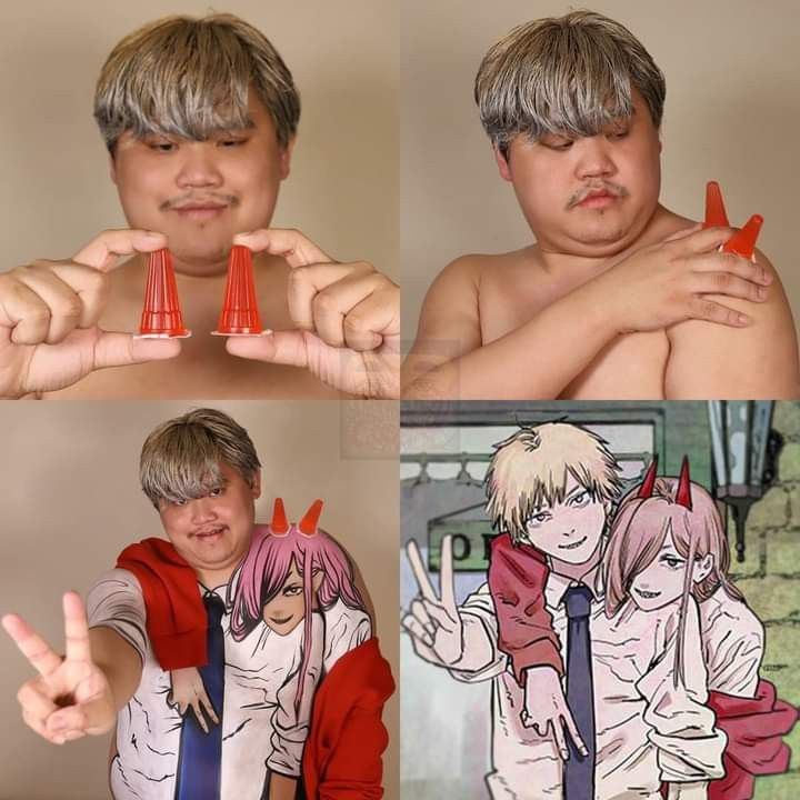 Low Cost Cosplay Illusion meme template blank