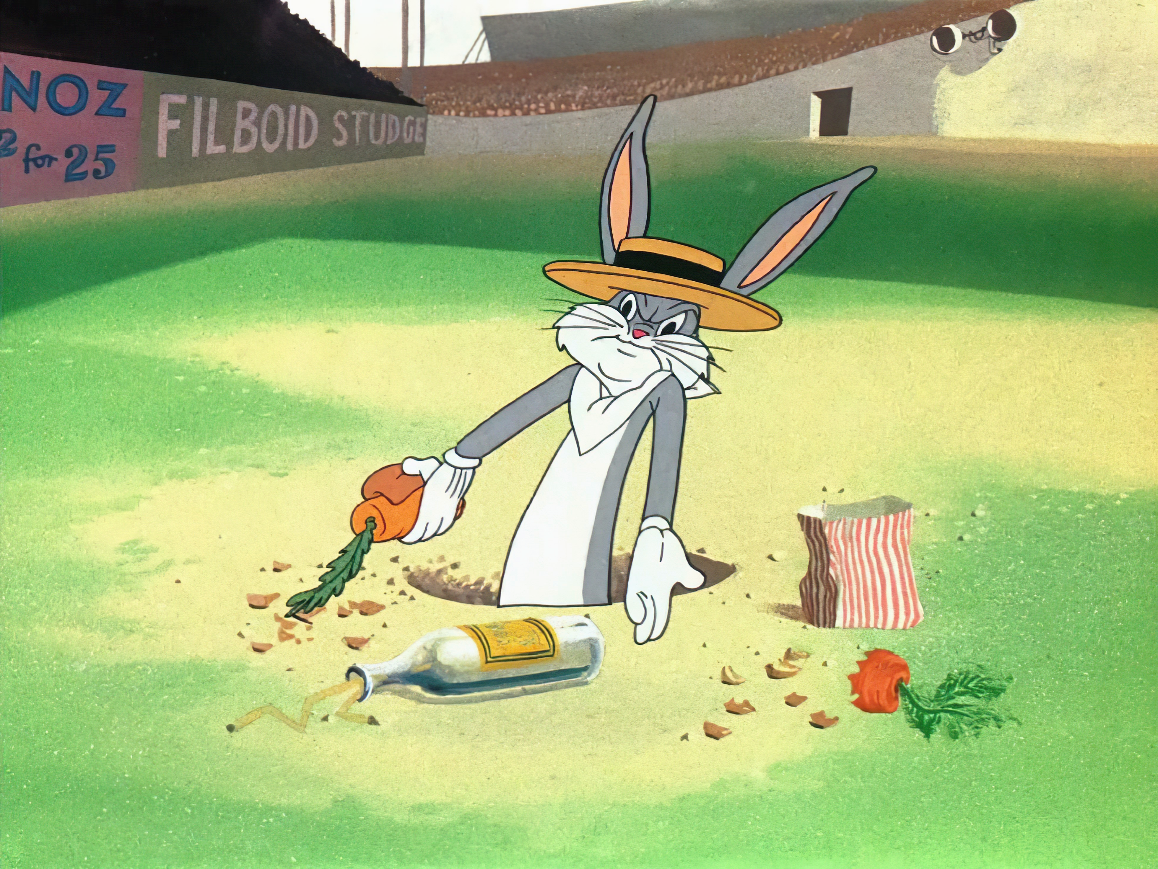 Mad Bugs Bunny meme template blank - image format