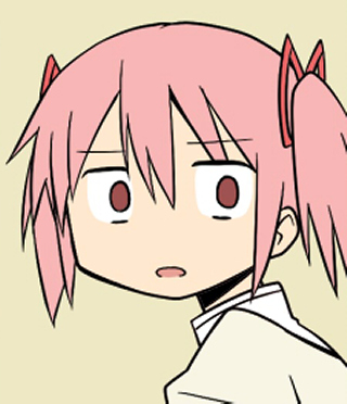 Madoka Kaname Deadpan Stare meme template blank - image format
