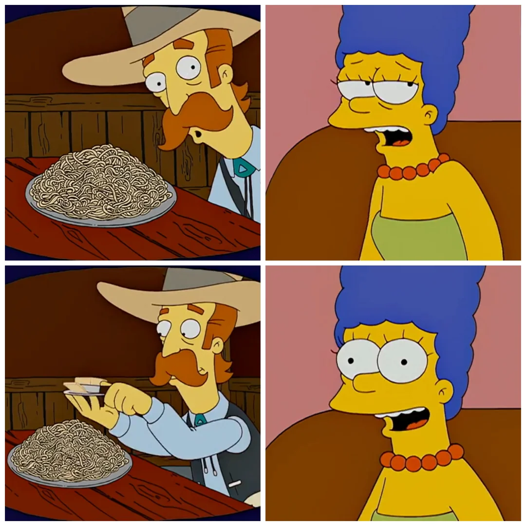 Marge Simpson Easy to Impress meme template blank - image format