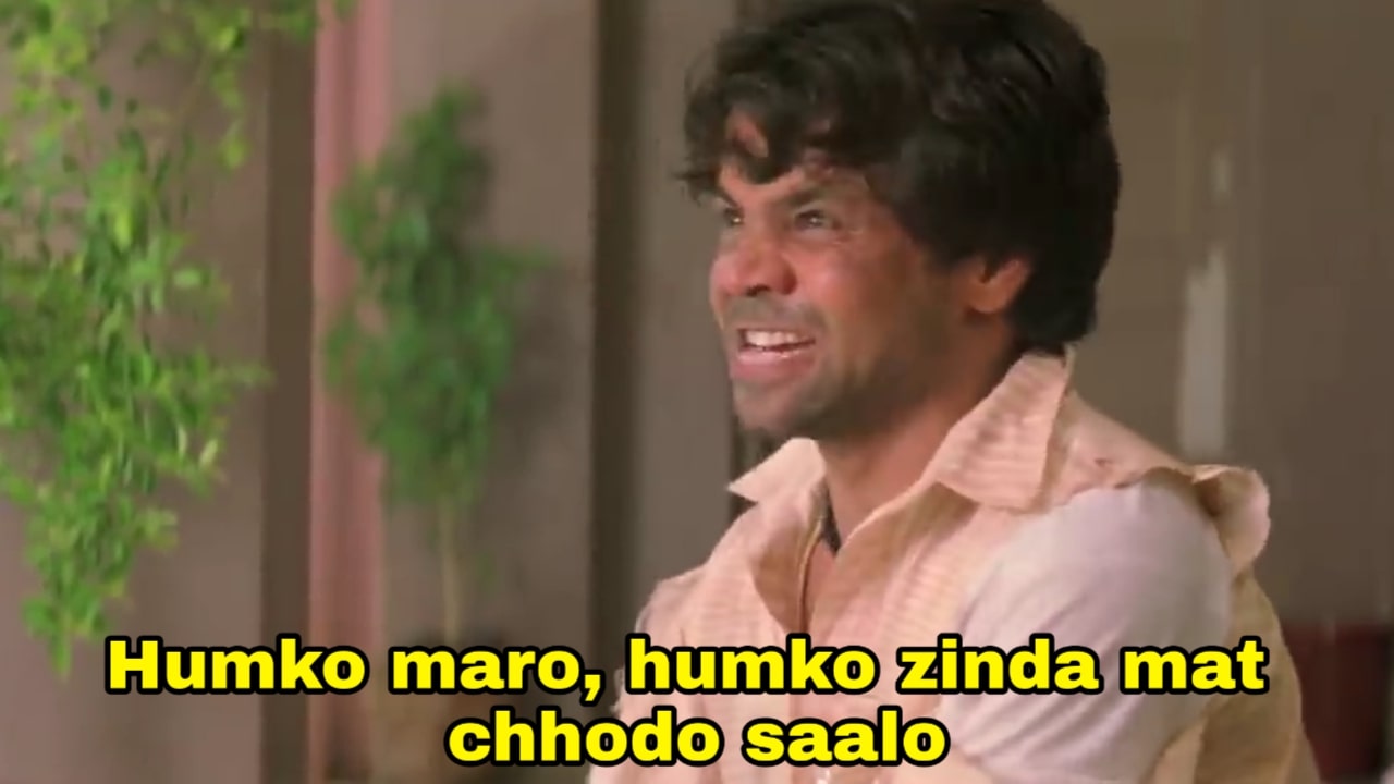 Maro Mujhe Maro meme template blank