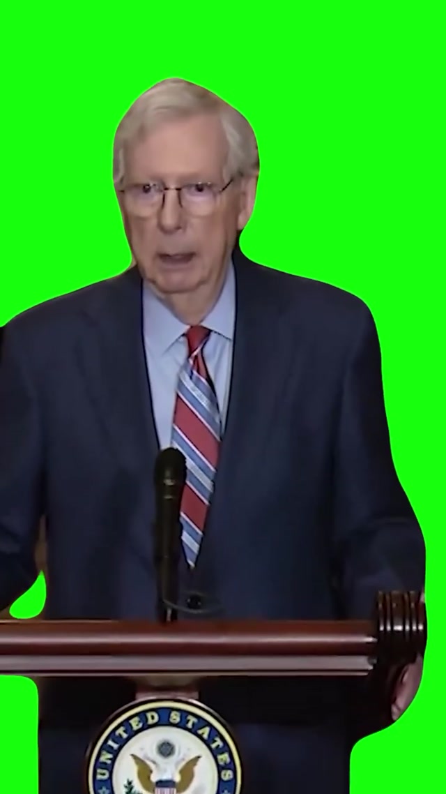 McConnell Freeze meme template blank