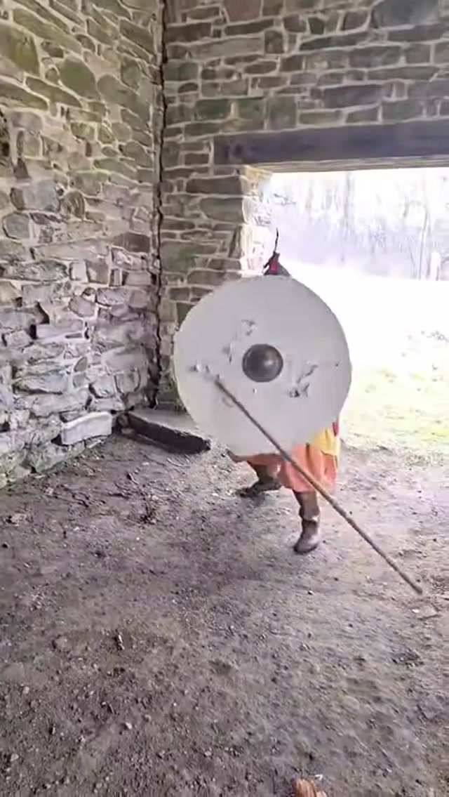 Medieval Spear Defense meme template blank