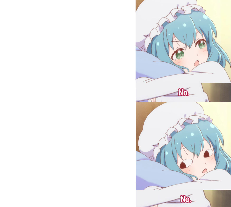 Mei No meme template blank