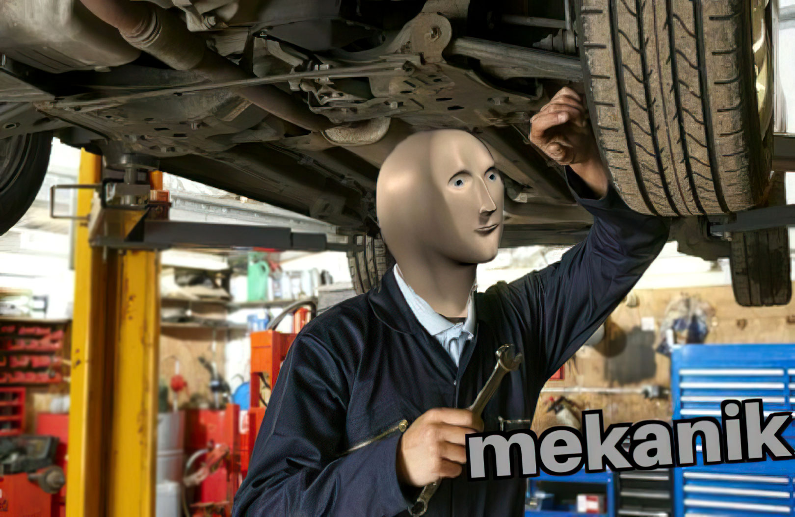 Mekanik meme template blank - image format