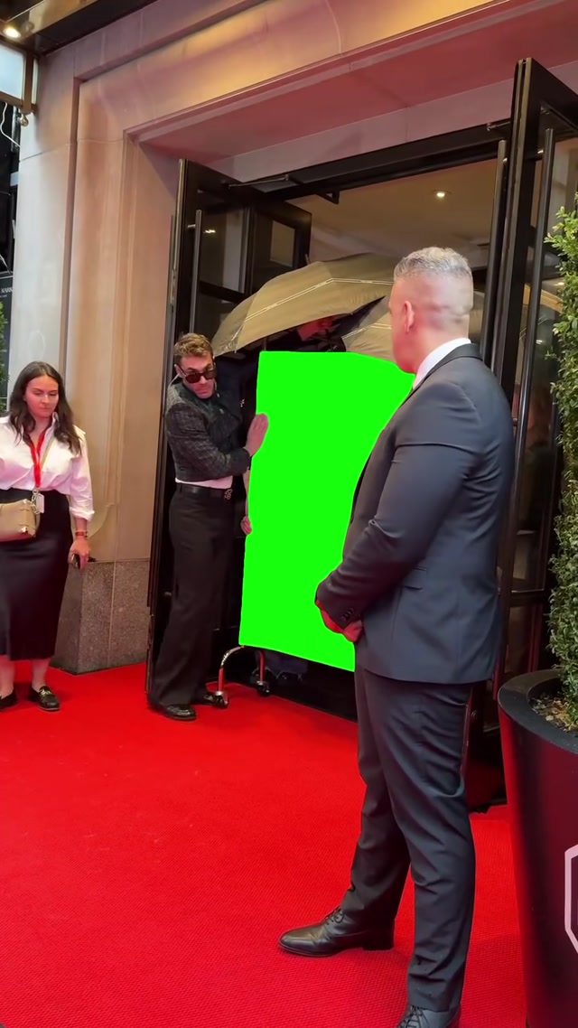 Met Gala Curtain meme template blank