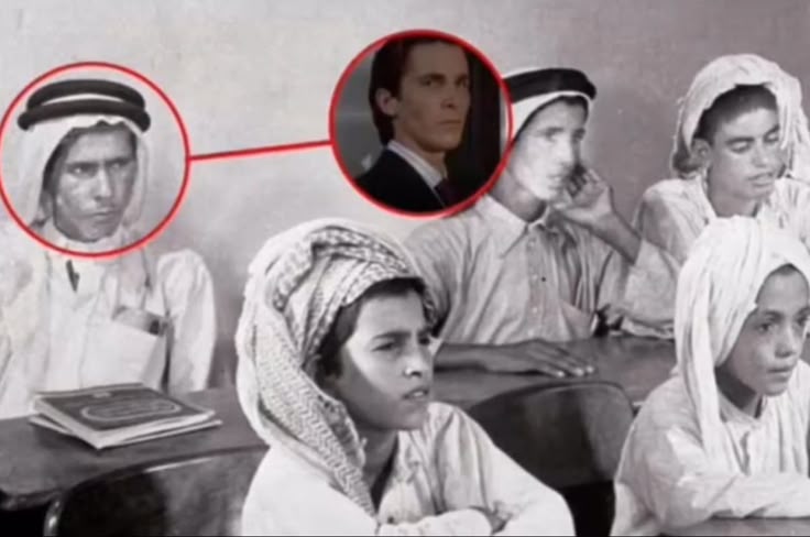Middle Eastern Patrick Bateman meme template blank