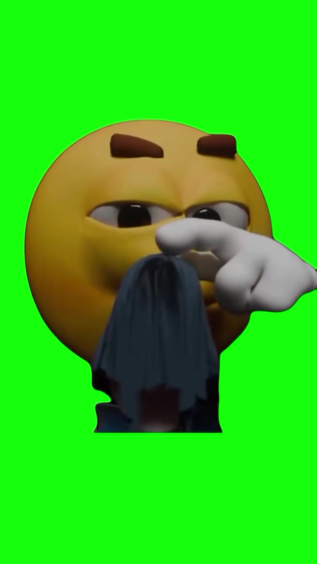 Middle Finger Emoji meme template blank